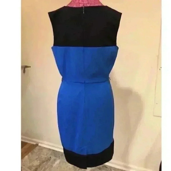 New York & Company Dress 12 Stretch Color Blocked - Picture 3 of 8